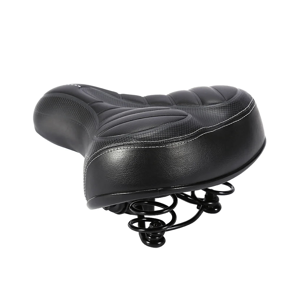 Ultra Weicher Fahrradsattel – Dick Gepolsterter City & Mountainbike Sitz | Matte Schwarzer Komfortsattel Ersatz Kaufschwan®