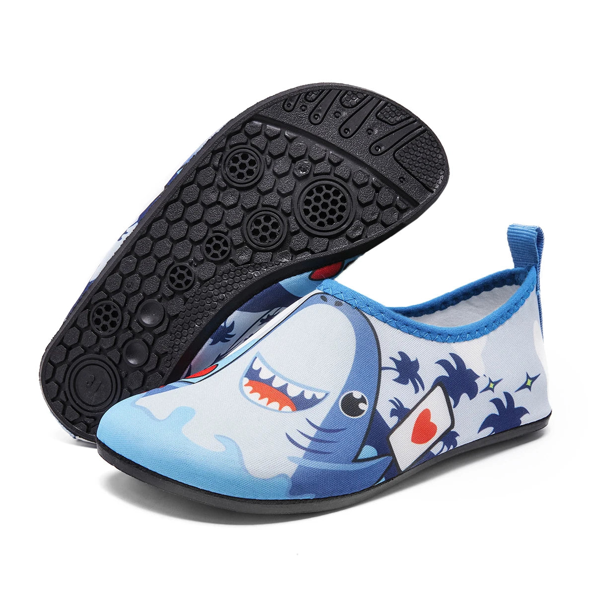 Kinder Schnelltrocknende Wasserschuhe – Leichte Barfuß Badesocken & Aqua Schuhe für Jungen & Mädchen Kaufschwan® Hellblau 3 32/33