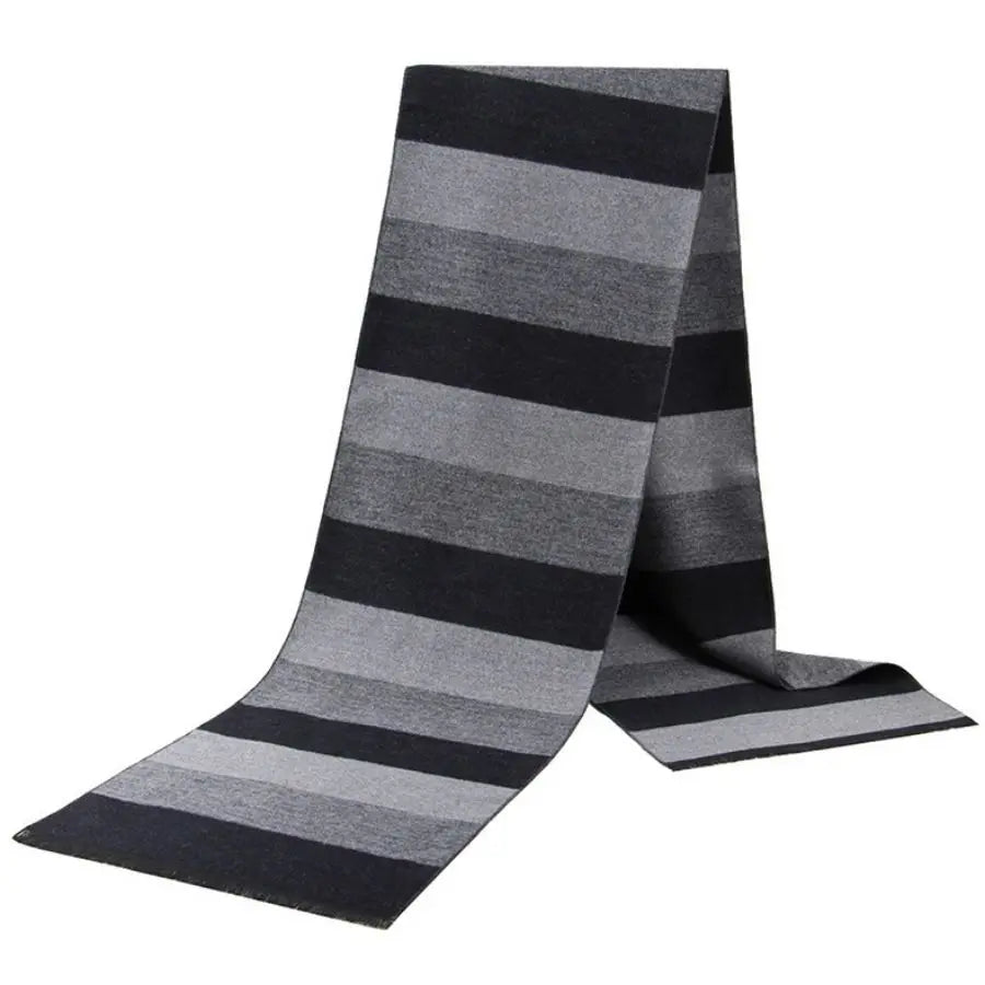 Winterschal für Herren | Karo Streifen & Paisley Jacquard | Beidseitiger Kaschmir-Imitat Halswärmer – Warm & Winddicht Kaufschwan®