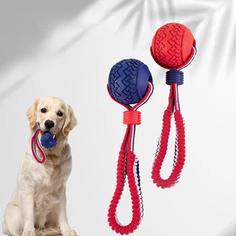 Hund Seil Knotenball – Bissfestes Kauspielzeug mit Zugseil Kaufschwan®