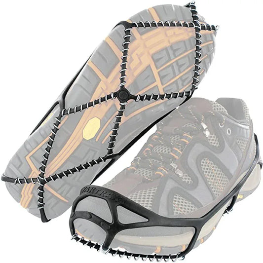 1 Paar Anti-Rutsch Eis Griffe Schuhüberzüge – Traktionsspikes für Eis & Schnee | Outdoor Gehen, Camping & Sport Crampons Kaufschwan® M 36-41