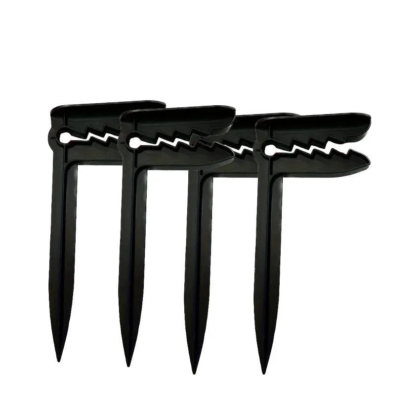 Outdoor Strandtuch- & Picknickdeckenhalter – Windfeste Kunststoff Clips | Decken- & Zeltbefestigung für Camping & Reisen Kaufschwan® Schwarz-4 Stück