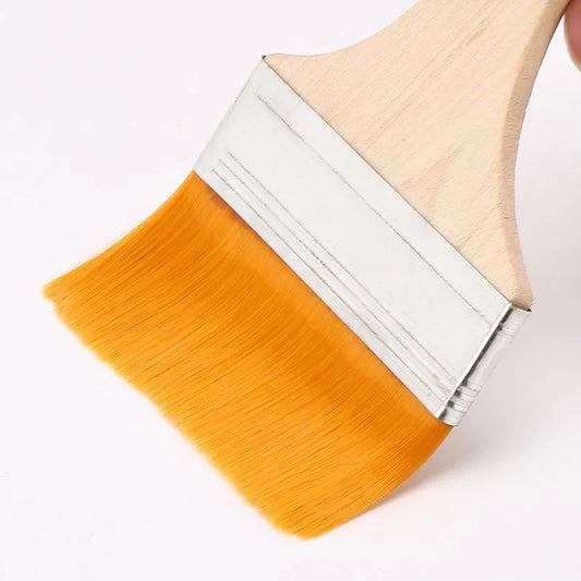 Nylon Pinsel Set – Holzgriff Flachpinsel für Öl- und Acrylmalerei Kaufschwan®