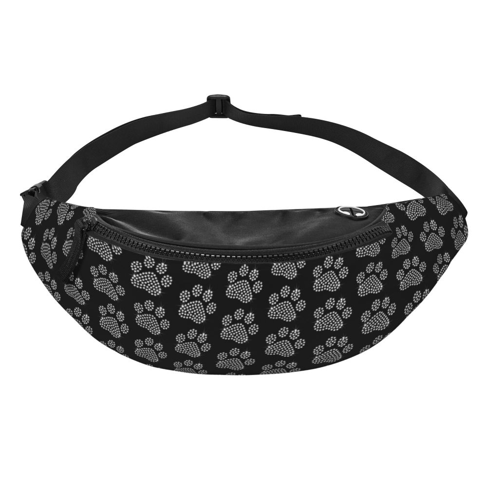 Hundepfoten Muster Gürteltasche – Unisex Crossbody Hüfttasche | Reisetasche für Handy & Geldbörse Damen & Herren Kaufschwan®