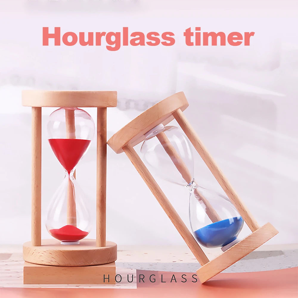 Holz Sanduhr Timer – Kreative Schreibtisch Dekoration & Moderne Wohn Sanduhr Geschenkidee