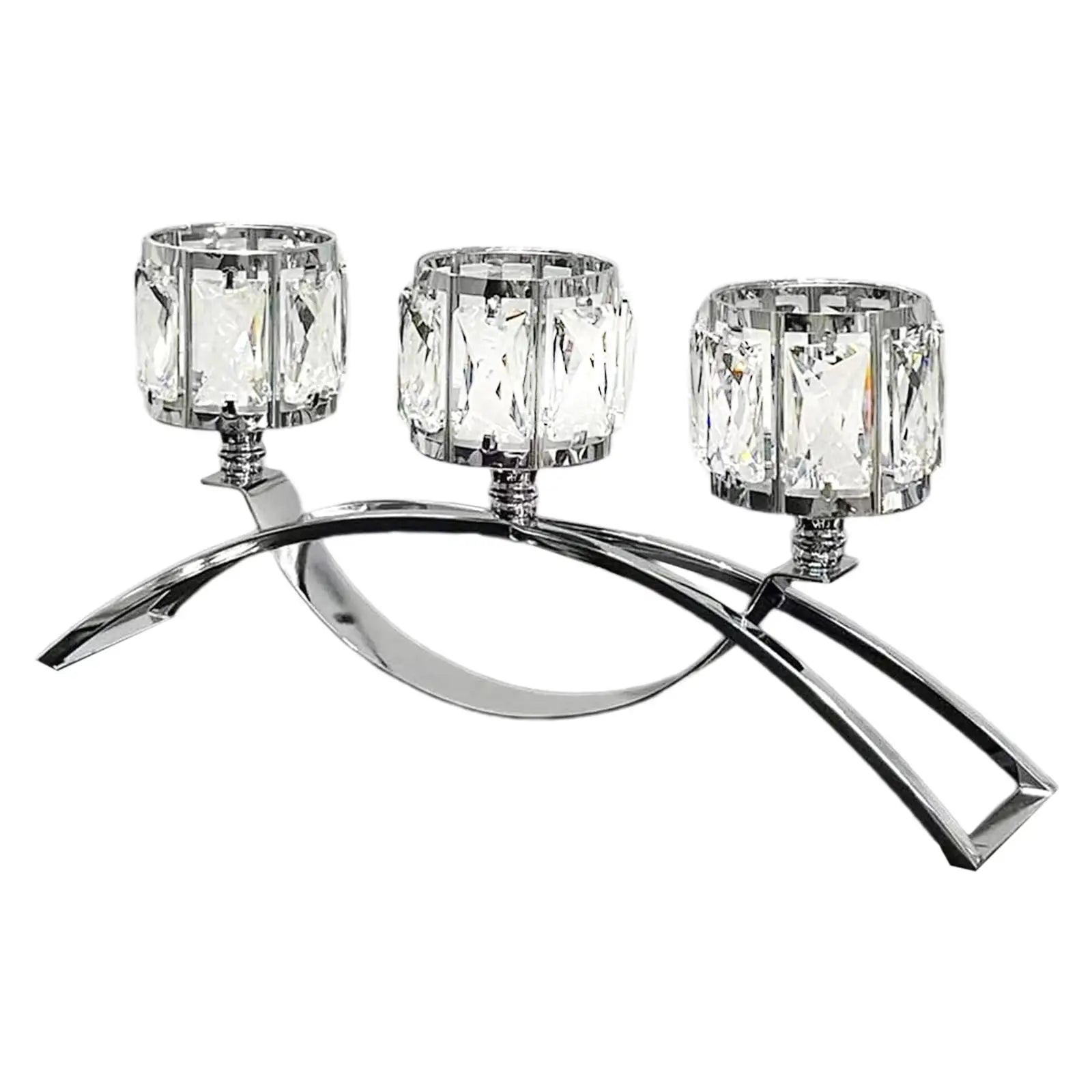 Teelicht Kerzenhalter – Eleganter 3-armiger Glas-Schalen Kandelaber für Club, Hochzeit, Event & Wohndekoration Kaufschwan®