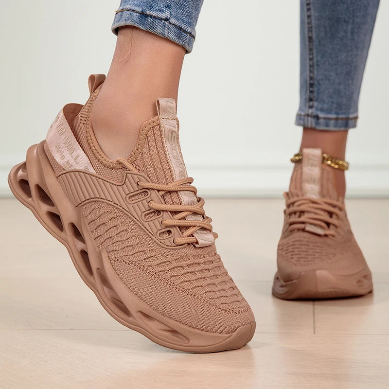 Damen Sportschuhe – Modische Plateau-Sneaker | Frühling & Winter Laufschuhe für Frauen | Auch in Übergrößen bis 43 Kaufschwan®