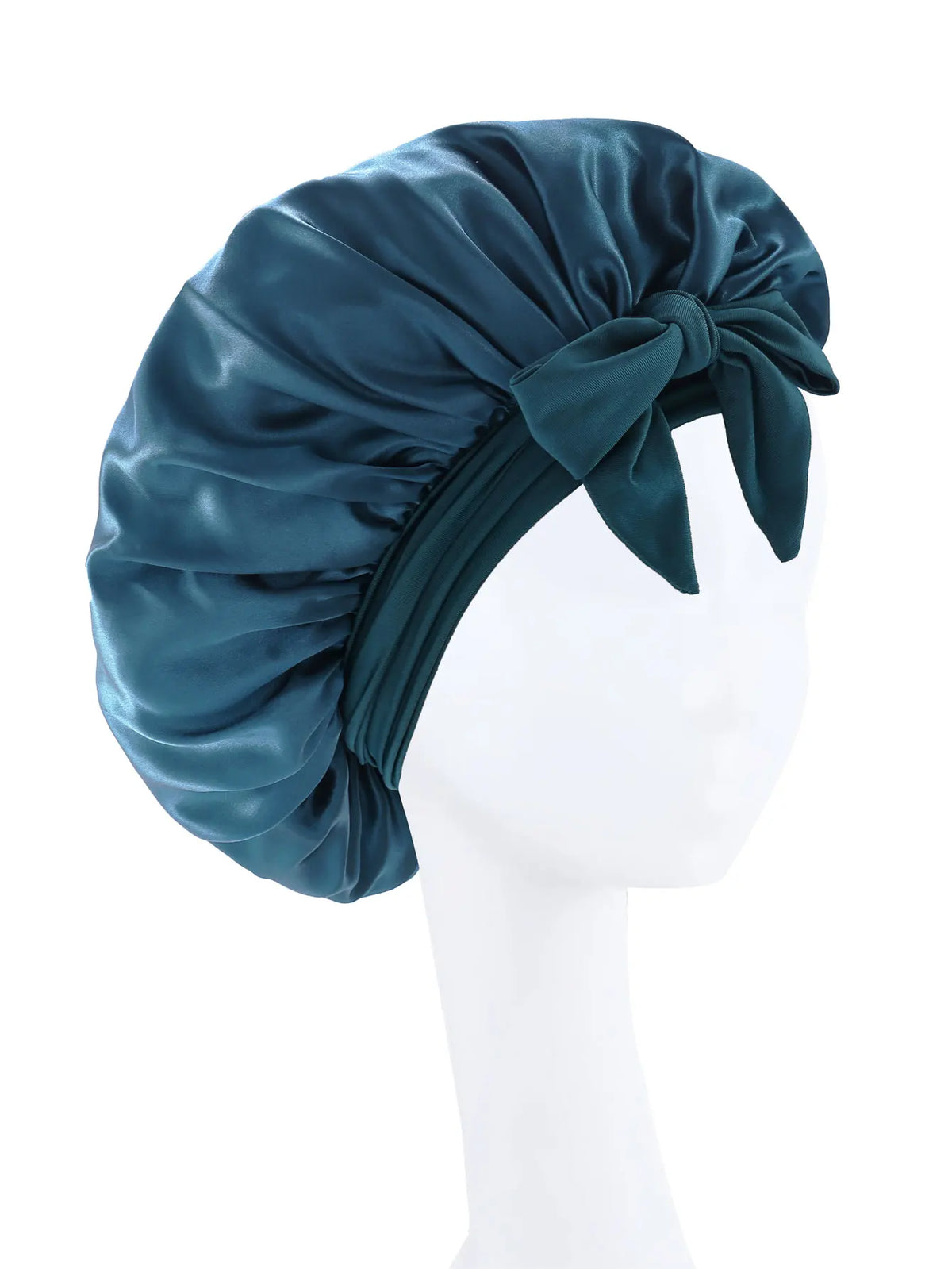 Seidig Weiche Satin-Schlafhaube für Damen – Verstellbare Haarhaube mit Bindeband für Lockiges Haar