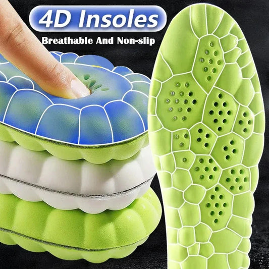 4D Massage Einlegesohlen | Superweiche Sportschuhe Sohlen mit Fußgewölbeunterstützung – Orthopädische Einlagen für Damen & Herren Kaufschwan®