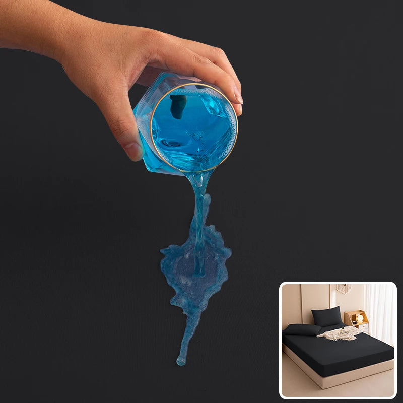 100% Wasserdichter Matratzenschoner – Spannbettlaken-Stil mit Gummizug | Einzel-, Doppel- & King-Size (140/160/180x200cm) Kaufschwan®