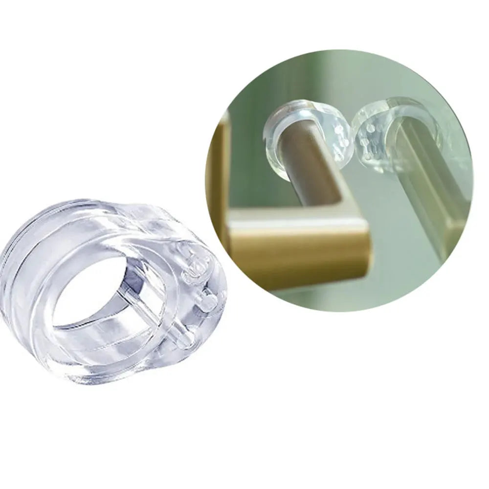 5er Set Transparente Türstopper – Stoßdämpfendes Tür- & Wandschutz Pad | Anti-Kollisions Puffer Ring für Möbel & Türklinken Kaufschwan®