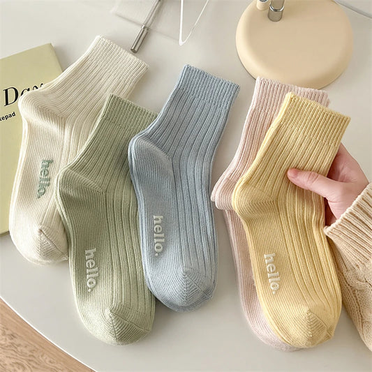 Süße Damensocken | Mode Frühling/Sommer | Weich, Atmungsaktiv, Schweißabsorbierend Bunte Socken Kaufschwan®
