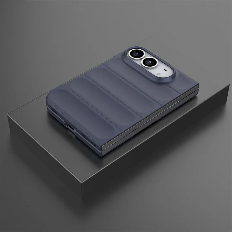 iPhone Duo Schutzhülle – Rutschfeste Matte PC-Hülle mit Stoß- und Kratzschutz Kaufschwan® Dunkelblau iPhone Duo
