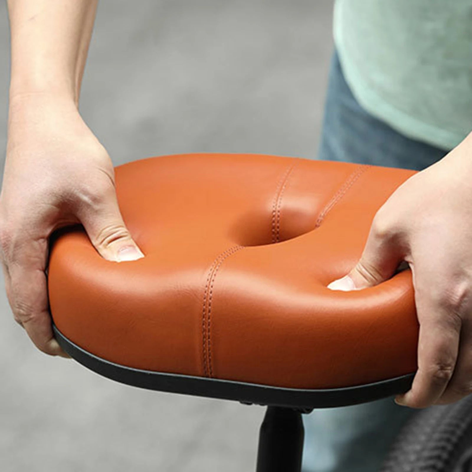 Bequemer Fahrradsitz – Breiter Weicher Sattelloser Komfortsitz | Universeller Sattel für Damen & Herren, Ideal für Heimtrainer & Stationäre Bikes Kaufschwan®