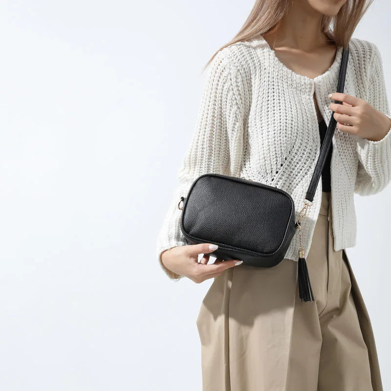 Minimalistische Schultertasche – Damen Umhängetasche mit Großer Kapazität | Einfarbige Kleine Quadratische Crossbody Tasche Kaufschwan®