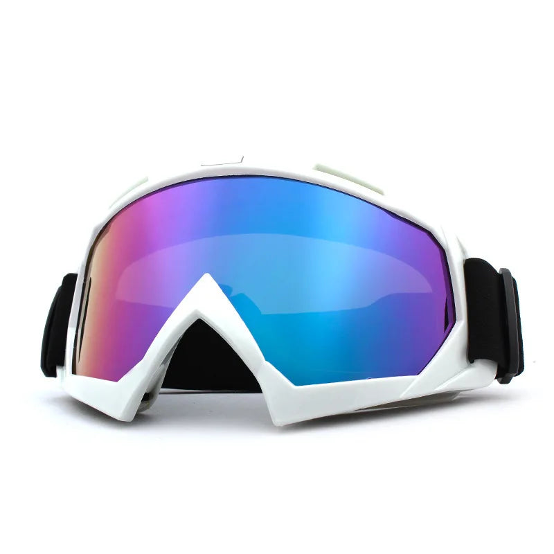 Skibrille – Winddichte Motorrad- & Fahrradbrille | Anti-Beschlag Schneebrille für Winter, Snowboard, Taktische Outdoor Aktivitäten Kaufschwan® Bunt