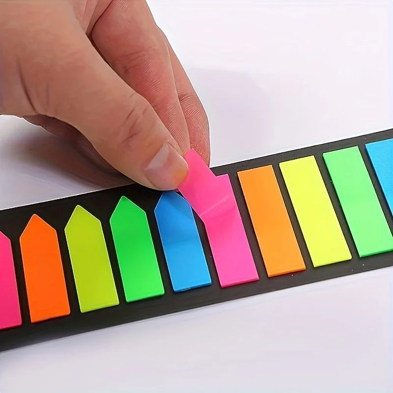 200 Stück Haftmarkierungen – Bunte Sticky Tabs für Bücher, Notizbücher, Register & Pfeil-Markierungen Kaufschwan®