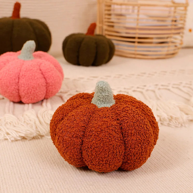 Kürbis Plüschkissen | 3D Kürbis Dekokissen | Herbst Sofakissen & Schlafzimmerkissen Kaufschwan®