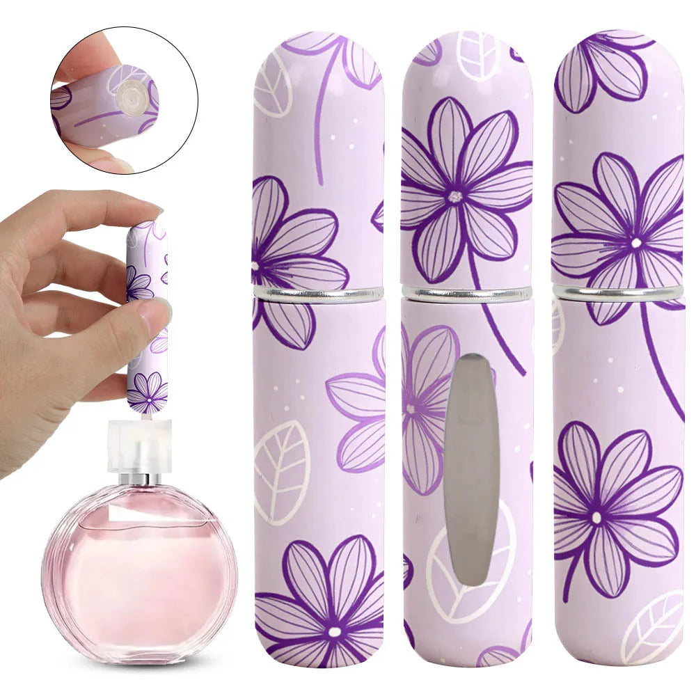2/1PC 5ml Mini Perfume Bottle Refillable Empty Cosmetic Containers Portable Spray Atomizer Bottle Portable Travel Perfume Bottle Kaufschwan® da zihua 1PC