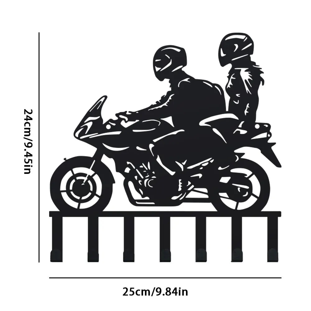 Wandhaken im Industriestil aus Metall – Moderner Schlüsselhalter | Dekorativer Wand Organizer für Wohnzimmer & Küche