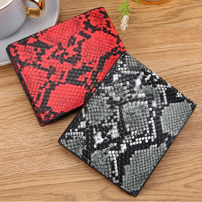 Retro Herren Geldbörse mit Kreativem Print – Weiches Leder Kurzformat | Multifunktionale Geldklammer mit Kartenfächern & Großem Stauraum Kaufschwan®