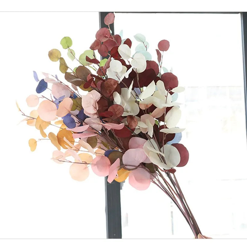 Rosa Eukalyptusblätter Künstliche Pflanzen – Dekorative Kunstblätter für Blumenwand, Hochzeit & Weihnachtsdekoration | Wohnaccessoires & Blumengestecke Kaufschwan®