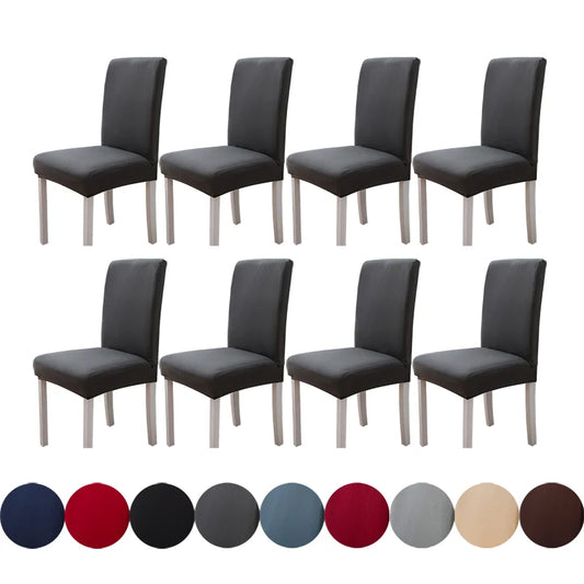 Einfarbige Milk Silk Stuhlbezüge – Elastische Stuhlüberzüge als Schutz für Wohnzimmer, Hochzeit, Esszimmer, Bankett & Büro Kaufschwan®