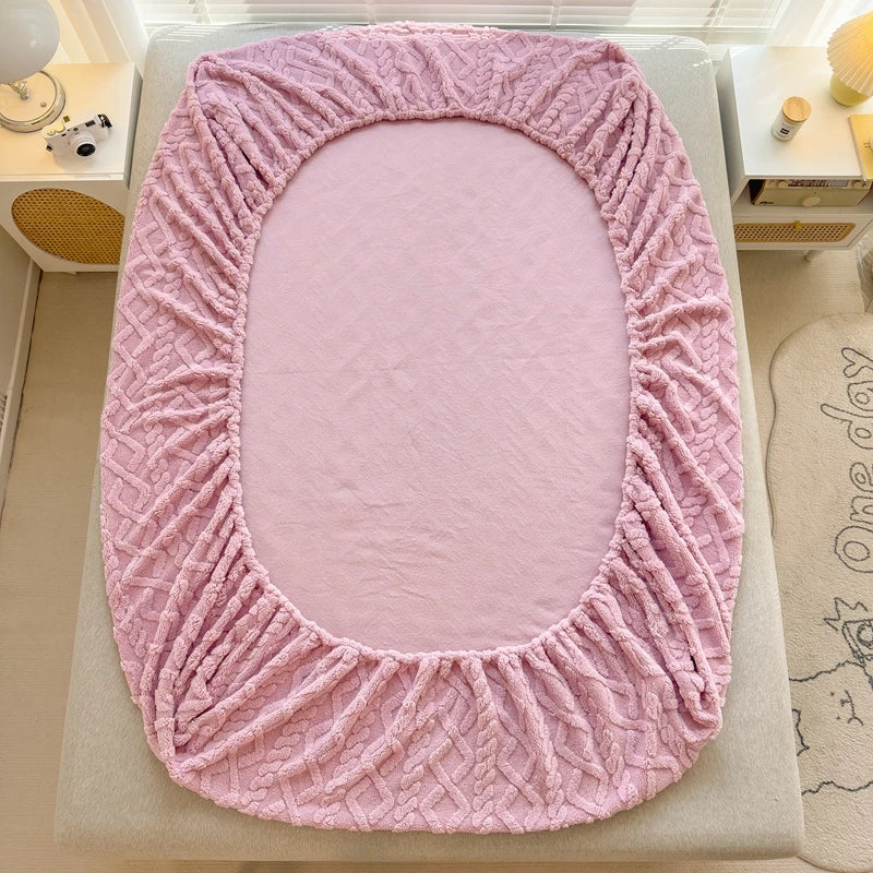 3D Prägung Samt Matratzenschoner – Verdicktes Winter Warm Spannbettlaken & Matratzenschutz Kaufschwan®