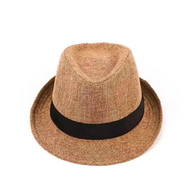 Herren Baumwoll-Leinen Hut – Jazzhut, Englischer Gentleman Hut, Vielseitig & Modisch Kaufschwan®