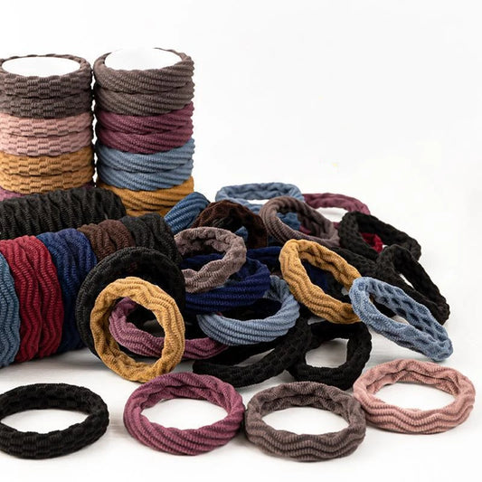 20 Stück Hoch-Elastische Modische Haargummis | Jacquard-Muster Haarbänder | Stilvolle Damen Haaraccessoires Kaufschwan®
