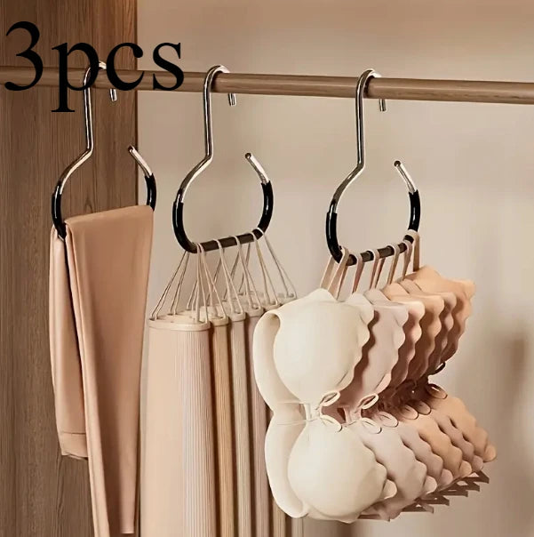Einfache Hut Aufbewahrungshaken – Metall Organizer für Hüte, Schals, Gürtel und BHs Kaufschwan® 3 Stück – Schwarz