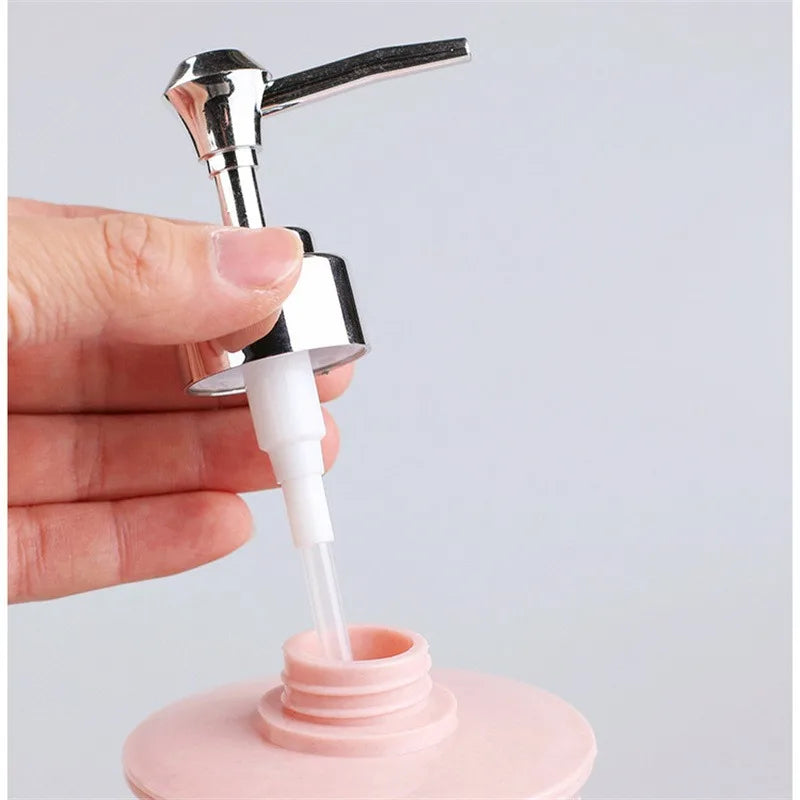 Modischer Buntglas-Seifenspender mit Gravur – Handpumpe für Bad-Desinfektionsmittel & Shampoo-Emulsion Kaufschwan®