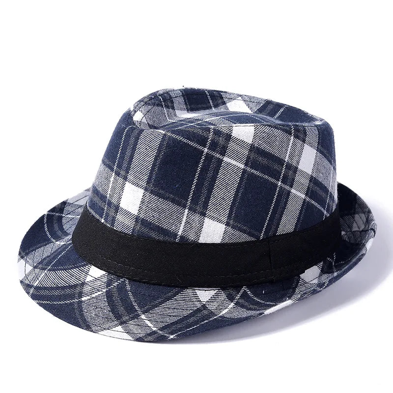Britischer Hut – Europäischer & Amerikanischer Neuer Gentleman Hut, Herren Sonnenschutz Jazz Fedora & Bucket Hut Kaufschwan® Marine
