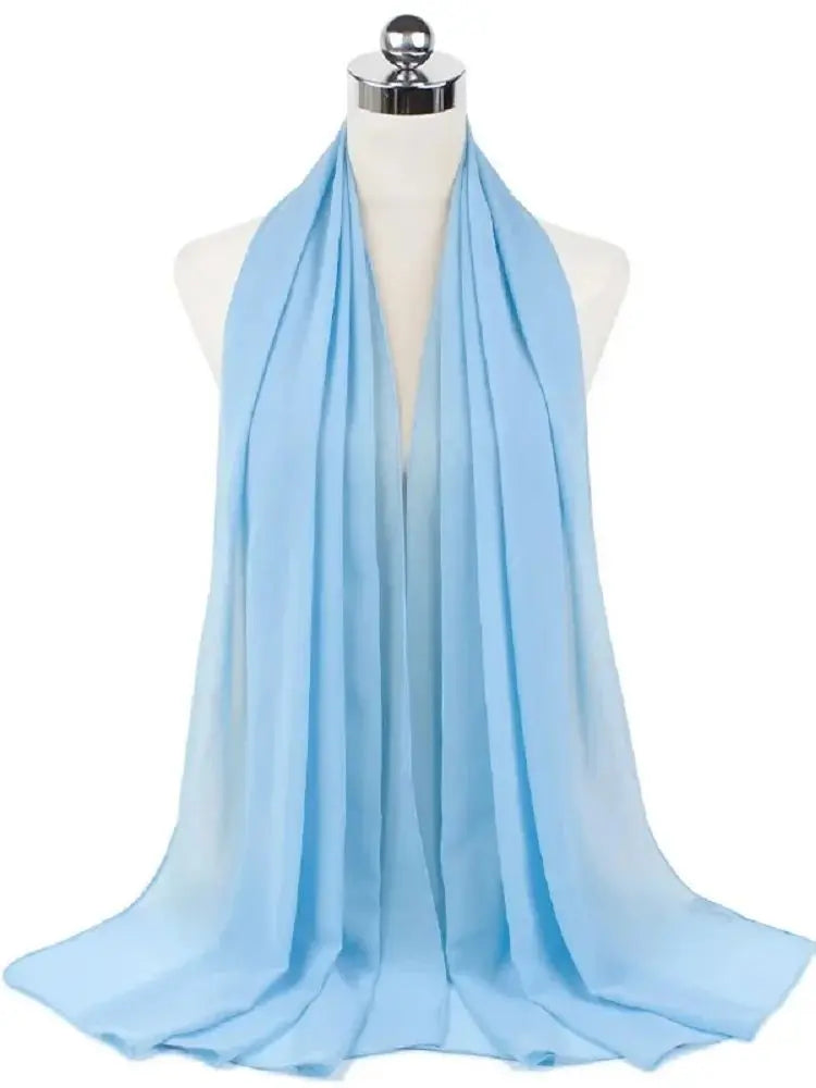 Damen Hijab aus Chiffon – Sofort Tragbares Kopftuch | Einfarbiger Instant Hijab Schal, Arabischer Wrap & Islamischer Schal
