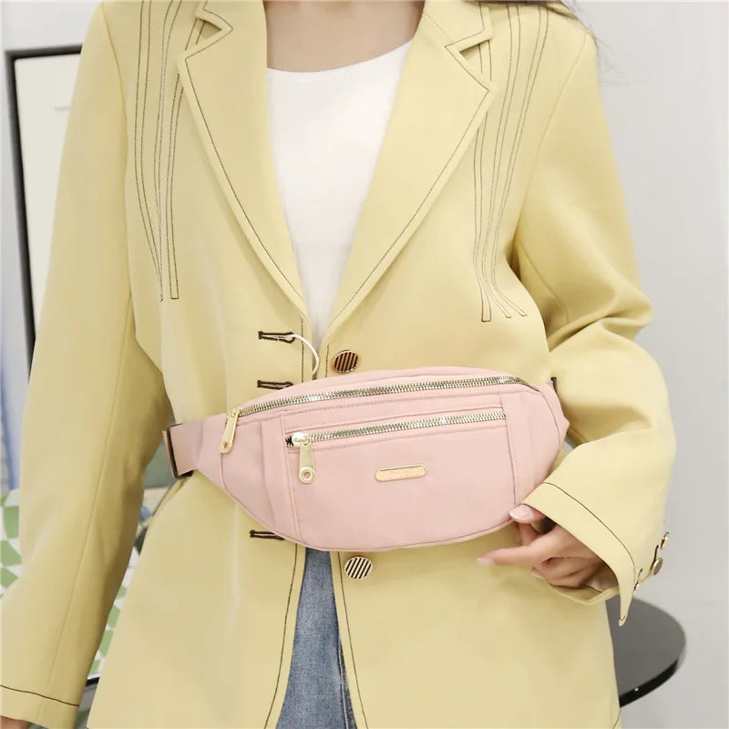 Damen Gürteltasche – Modische Fanny Pack mit Reißverschluss | Brusttasche, Schultertasche & Reise Bauchtasche Kaufschwan®