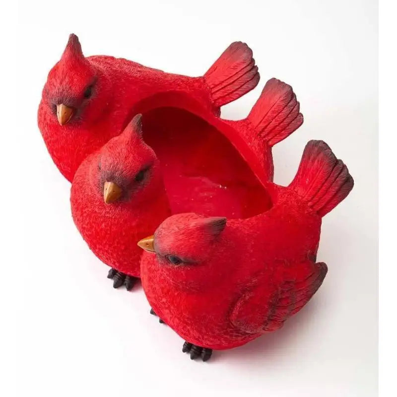 Roter Vögel Blumentopf – Kreativer Tier Sukkulenten Pflanztopf | Vogel Deko Ornament für Zuhause Kaufschwan®