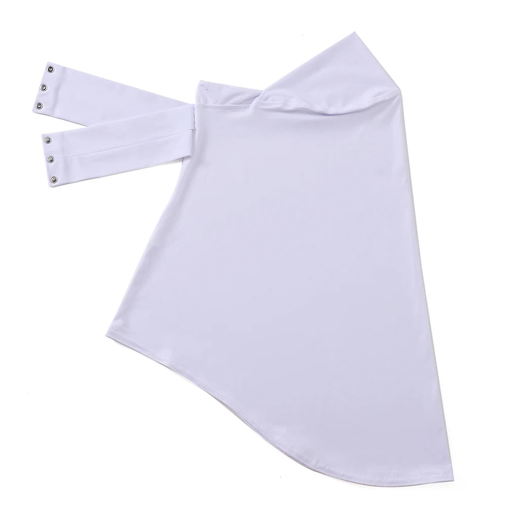 Schnellverschluss Hijab – Premium Jersey Schal mit Bändern & Knöpfen | Vollbedeckende Unterhaube Turban für Muslimische Frauen Kaufschwan® Weiß