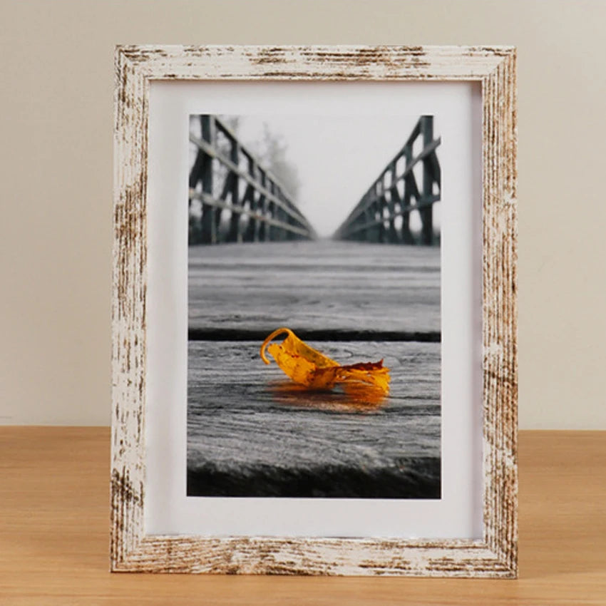 Kleiner Holz Bilderrahmen mit Plexiglas – Wand Bilderrahmen für Wohn Dekoration Kaufschwan®