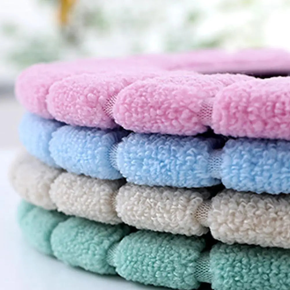 Warme WC-Sitzauflage – Strick-Toilettensitzbezug für Winter | Weiche O-förmige Waschbare Toilettenauflage in Einfarbigem Design (1 Stück) Kaufschwan®