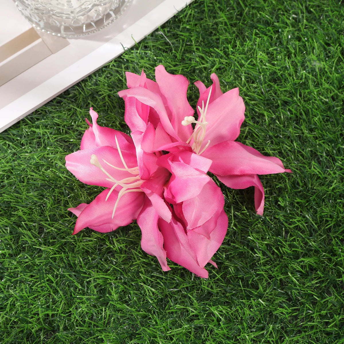 Orchideen-Blumen Haarklammer – Braut & Urlaubs Haaraccessoire Kaufschwan® Abbildung 24
