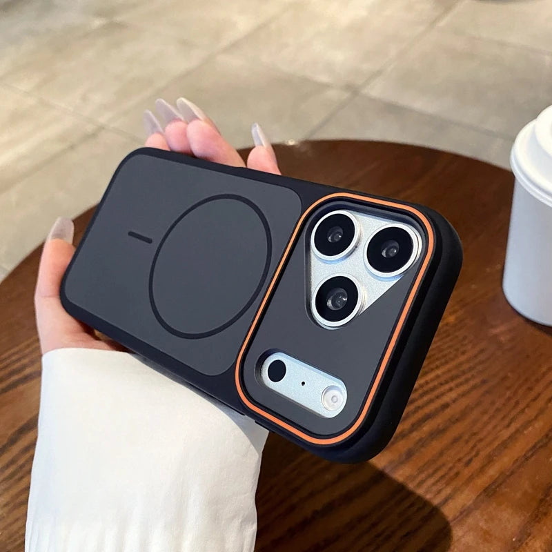 Hochwertige zweifarbige MagSafe-Schutzhülle für iPhone 18 Pro & iPhone 18 Pro Max – Stoßfeste Hülle mit schützendem Kamerarand Kaufschwan®