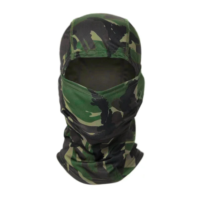 Camouflage Balaclava Mütze – Vollgesichtsmaske für Radfahren, Jagd & Outdoor Sport | Skimaske Motorrad Helm Unterziehmütze