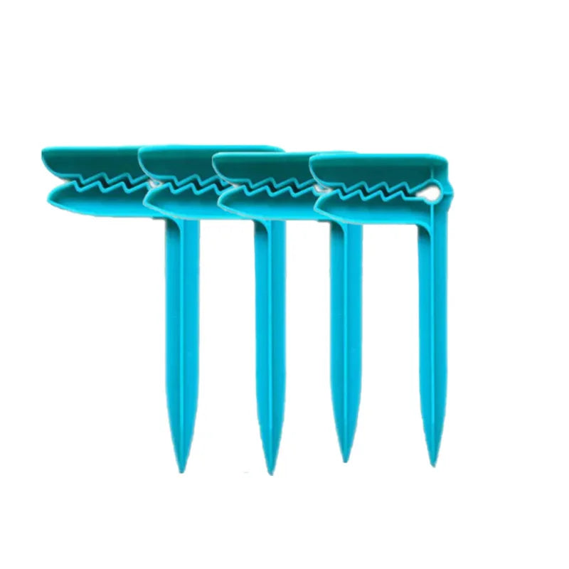 Outdoor Strandtuch- & Picknickdeckenhalter – Windfeste Kunststoff Clips | Decken- & Zeltbefestigung für Camping & Reisen Kaufschwan® Blau - 4 Stück