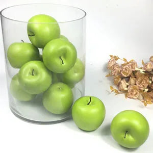 12 Stück Künstliche Grüne Äpfel – Plastik Simulationsfrüchte für Küche, Zuhause, Party & Fotografie Kaufschwan®