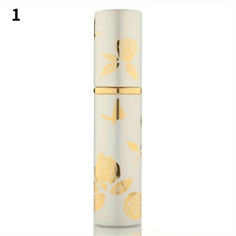 10ml Portable Mini Refillable Perfume Bottle with Scent Pump Metal Aluminum Empty Cosmetic Containers Spray Atomizer Bottle Kaufschwan® Weiß