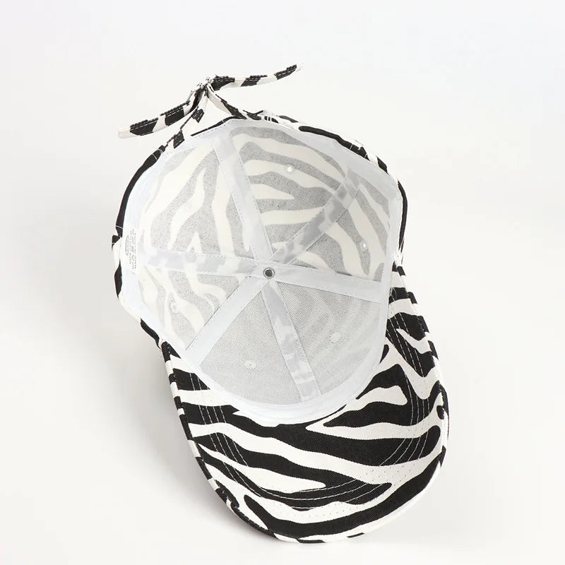 Leopard Print Baumwoll Baseballkappe | Herren & Damen Snapback Hip Hop Hat | Frühling & Sommer Baseballcap | Verstellbare Peaked Cap