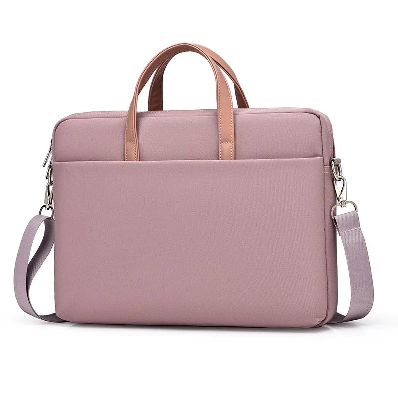 Wasserdichte Laptop Schultertasche – Notebook Schutzhülle & Business Aktentasche für MacBook, Xiaomi & Laptops Kaufschwan® Rosa 17-18 Zoll