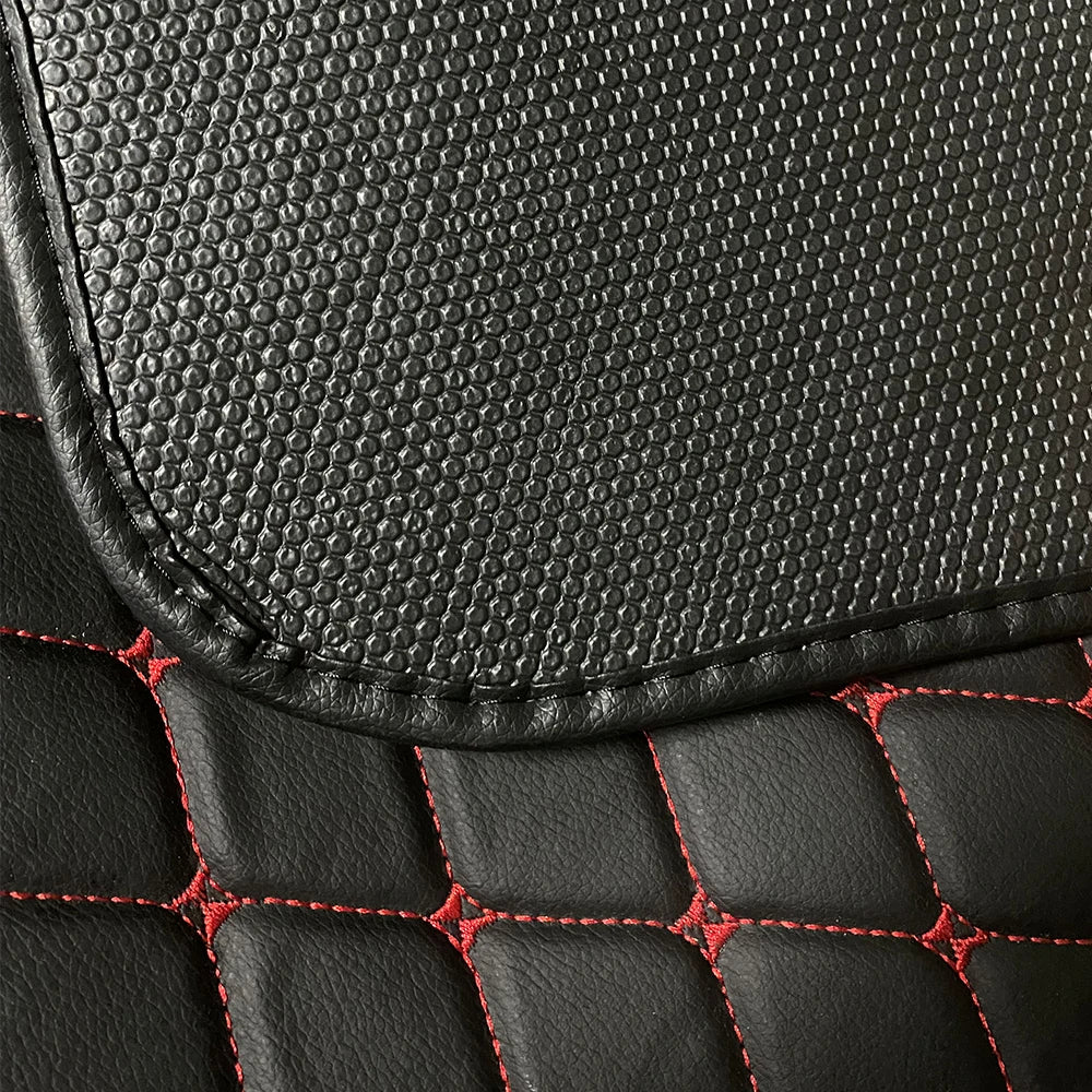 4-teiliges Luxus Teppich-Fußmatten-Set – Universelle Linkslenker Autoschalenmatten mit PU-Leder, Verschleißfest & Rutschfest Kaufschwan®