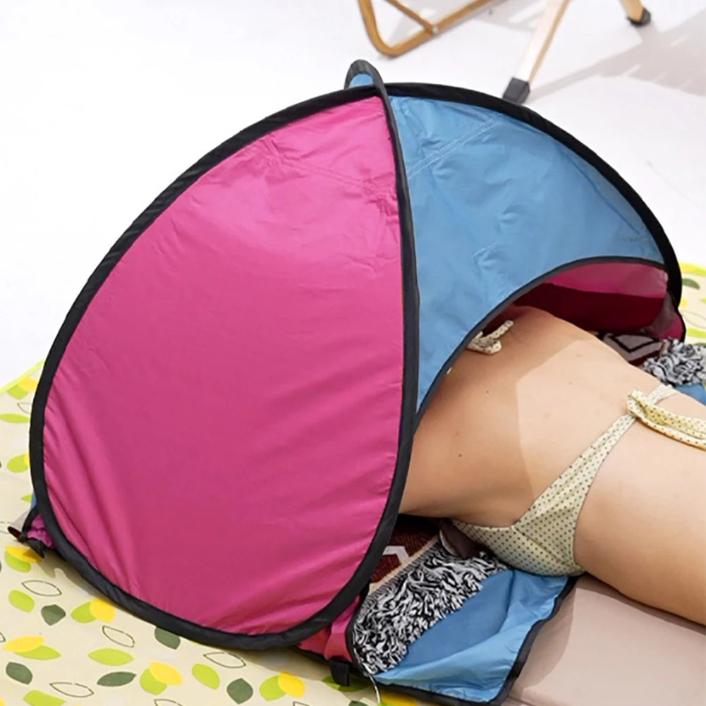 Tragbares Mini Sonnenschutz Zelt – Outdoor Kopfzelt Strand Sonnenschutz Wind- & Sandfest Pop-Up Sonnenblende Kaufschwan®