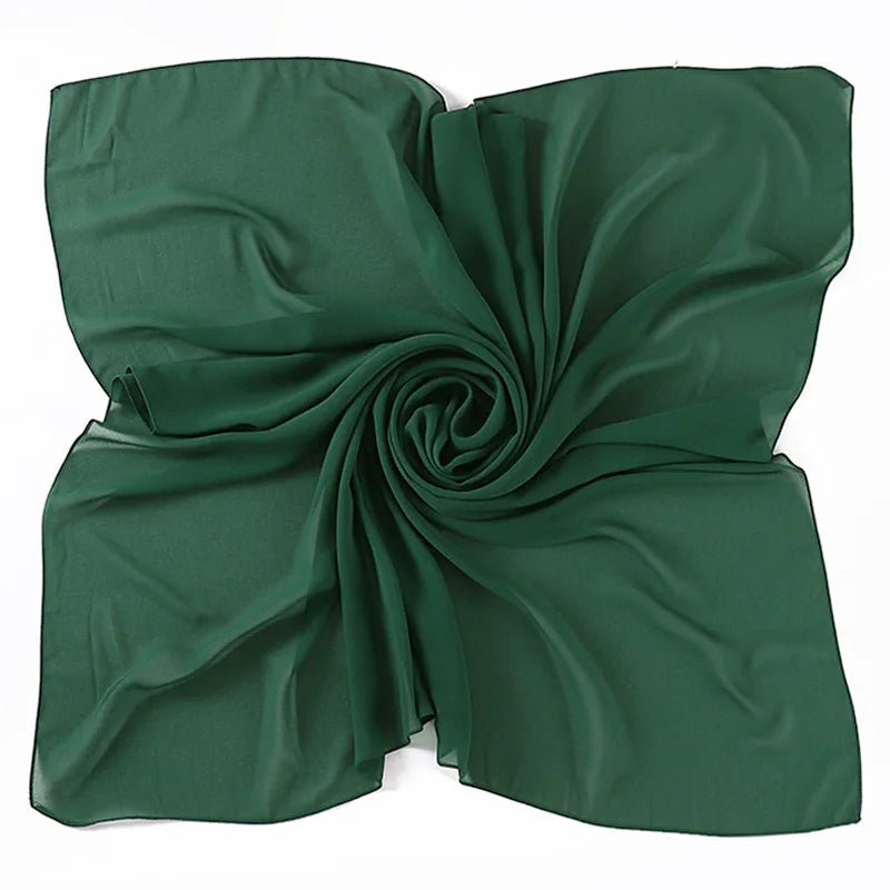 85×85CM Kopftuch – Damen Quadrat Hijab | Muslimisches Einfarbiges Kopftuch, Modischer Schal & Unterkopftuch